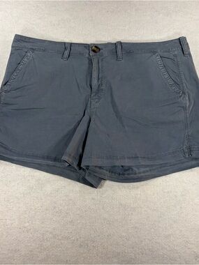 American Eagle Women’s Midi Stretch Low Rise Blue Gray Shorts Size 18 34W